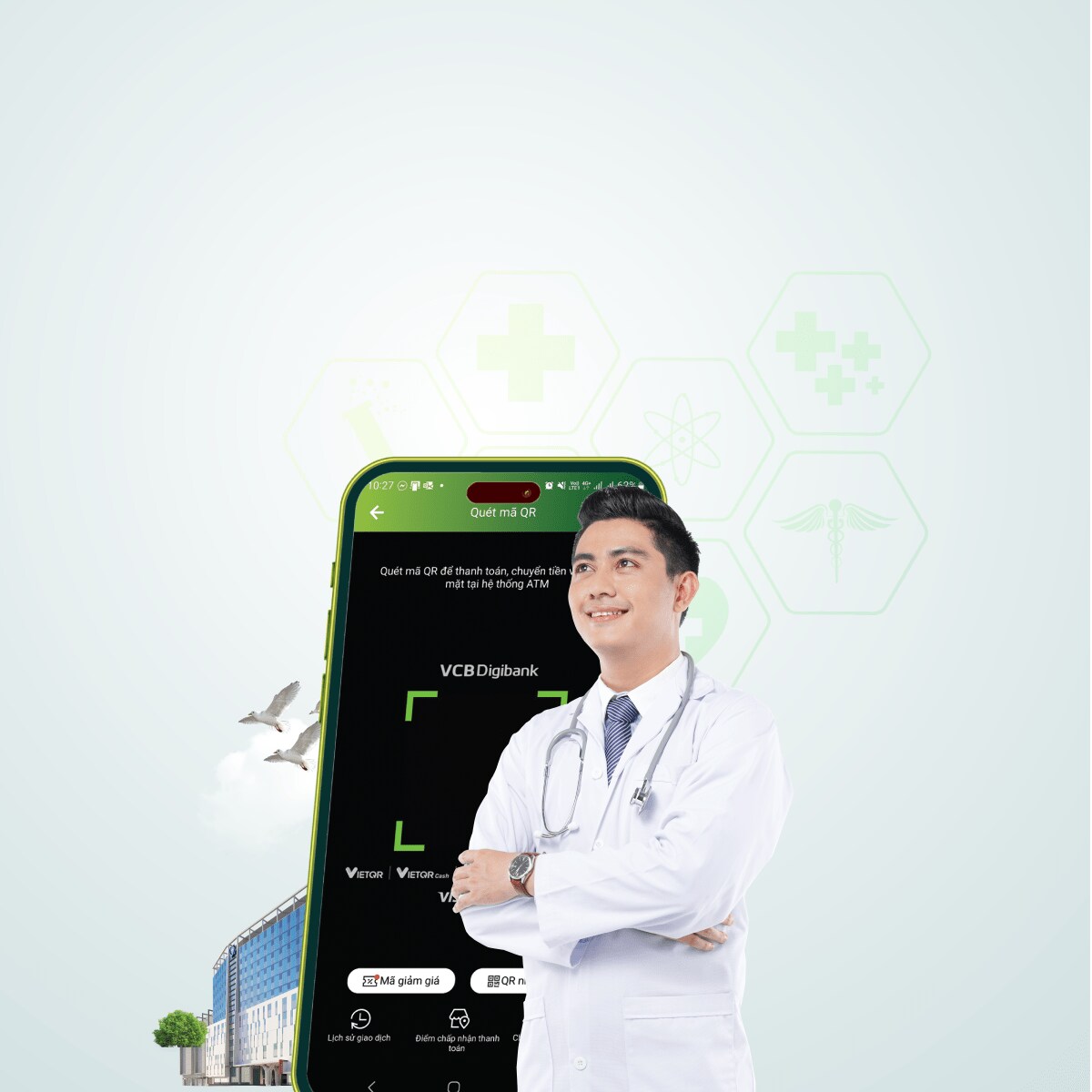 Pay medical services fees by scanning QR code at The Heart Institute of ...