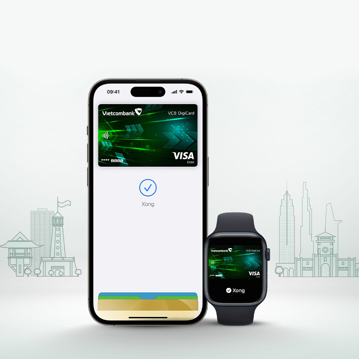 Cashback 200.000 VND with Apple Pay and Vietcombank Visa cards