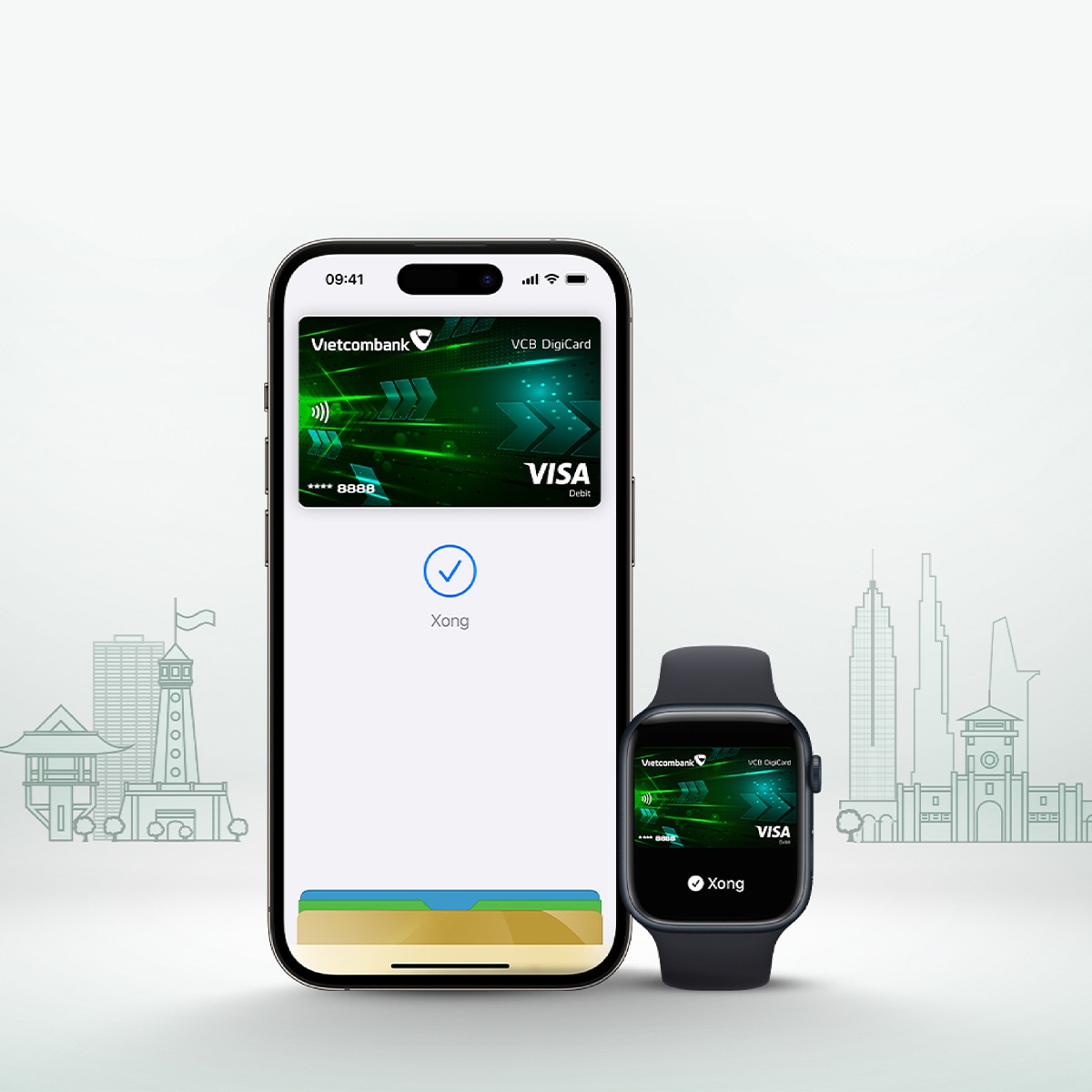 Vcb Pay Cashback 200.000 VND with Apple Pay and Vietcombank Visa cards