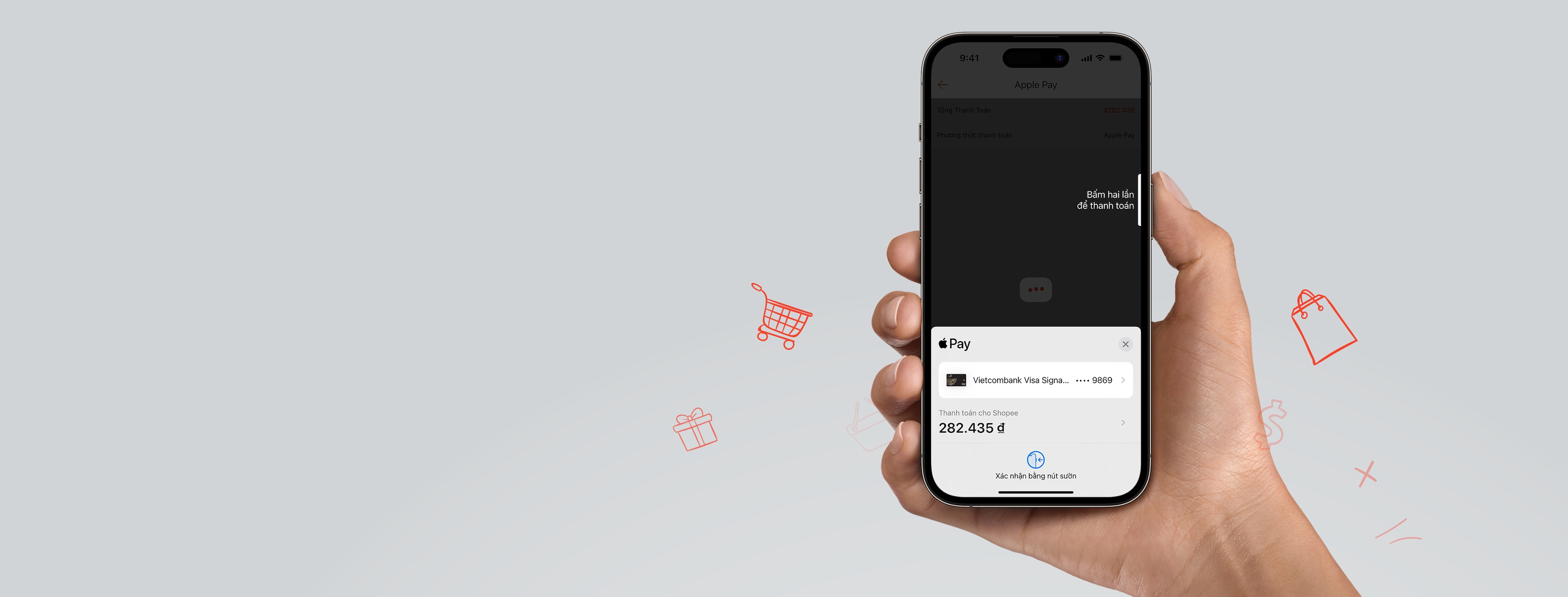 Vcb Pay Use Apple Pay to receive a cashback of up to 200,000 VND at Shopee with ...
