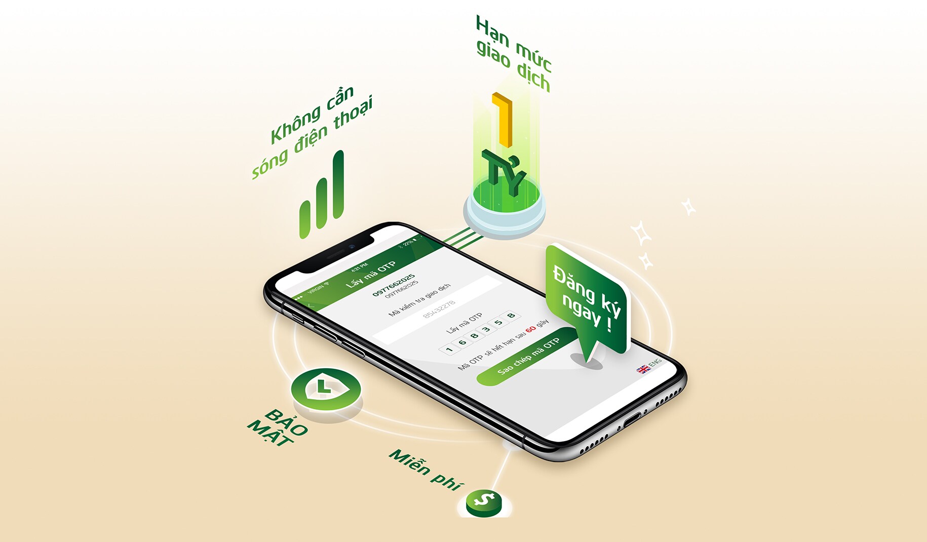 Thông báo thời gian ngừng cung cấp dịch vụ đối với ứng dụng Smart OTP ...