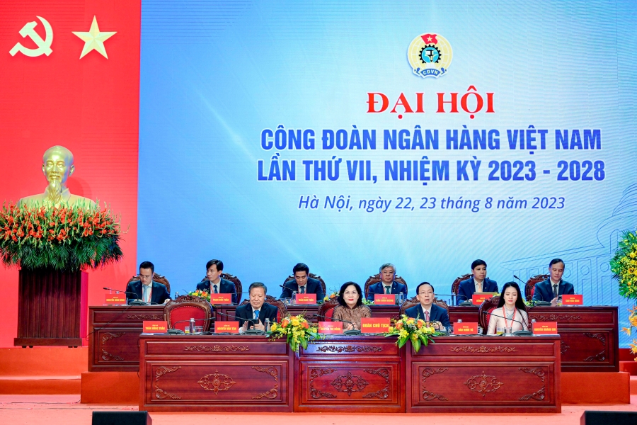 Đoàn đại biểu Công đoàn Vietcombank tham dự Đại hội Công đoàn ngân hàng Việt Nam - Ảnh 2.