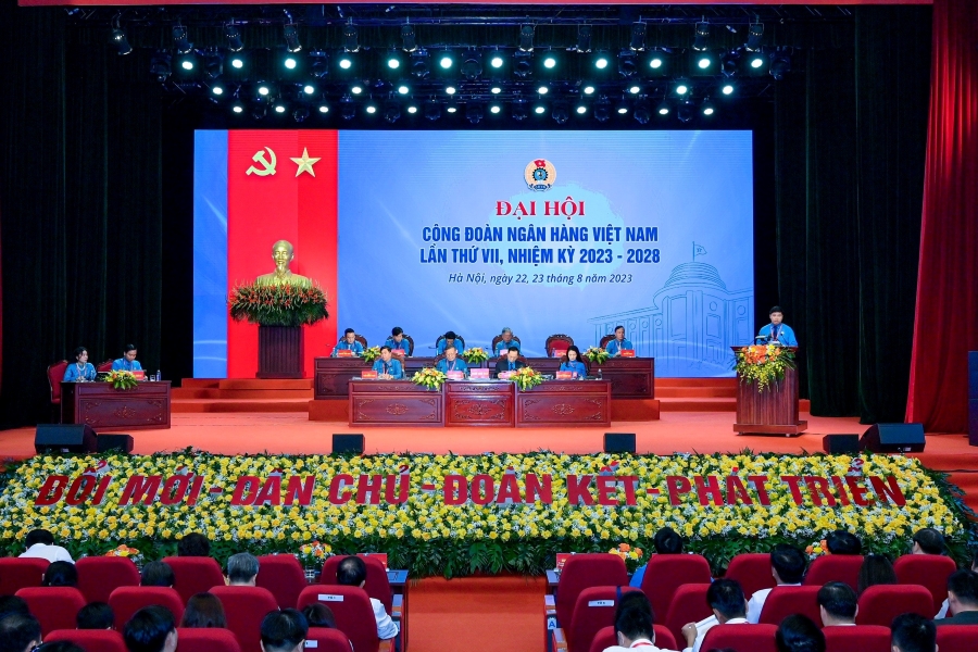 Đoàn đại biểu Công đoàn Vietcombank tham dự Đại hội Công đoàn ngân hàng Việt Nam - Ảnh 5.