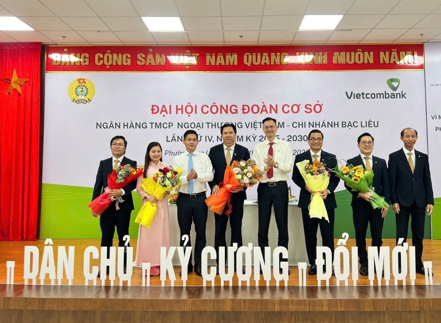 Đại hội Công đoàn cơ sở Vietcombank Bạc Liêu nhiệm kỳ 2025 - 2030