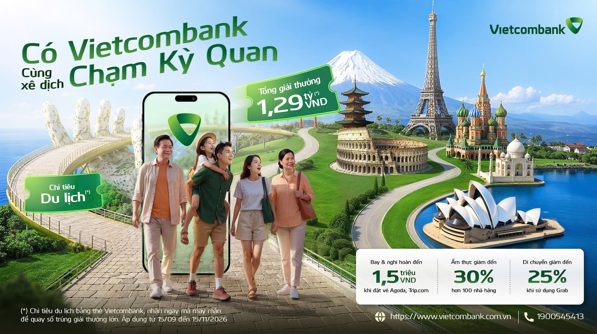 Có Vietcombank – Cùng xê dịch, chạm kỳ quan
